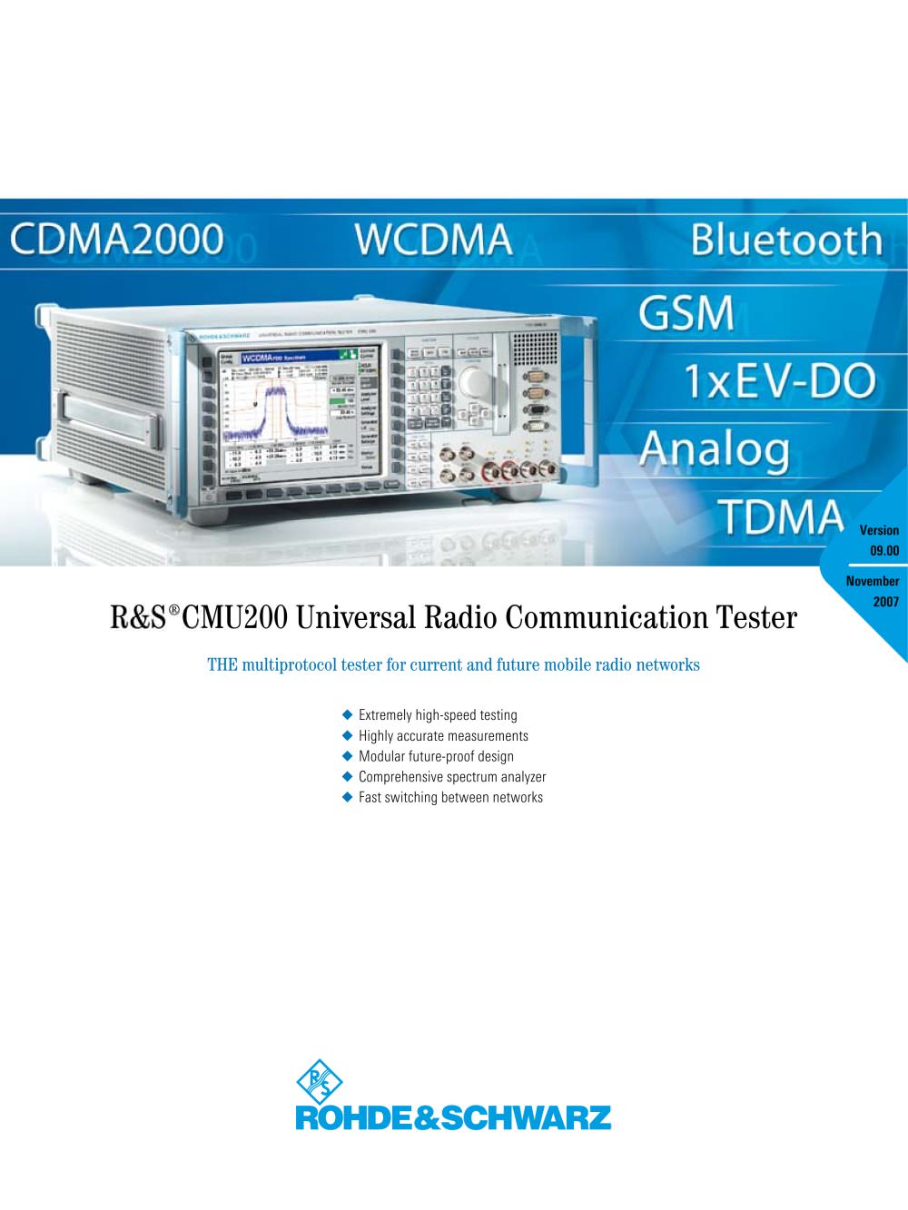 Universal Radio Communication Tester - Rohde Schwarz