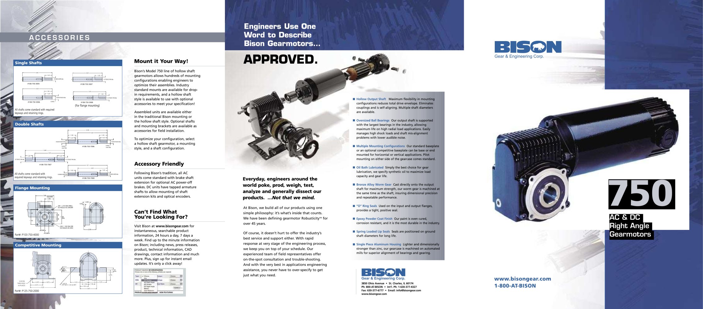 Hollow Shaft Right Angle Gearmotors - BISON
