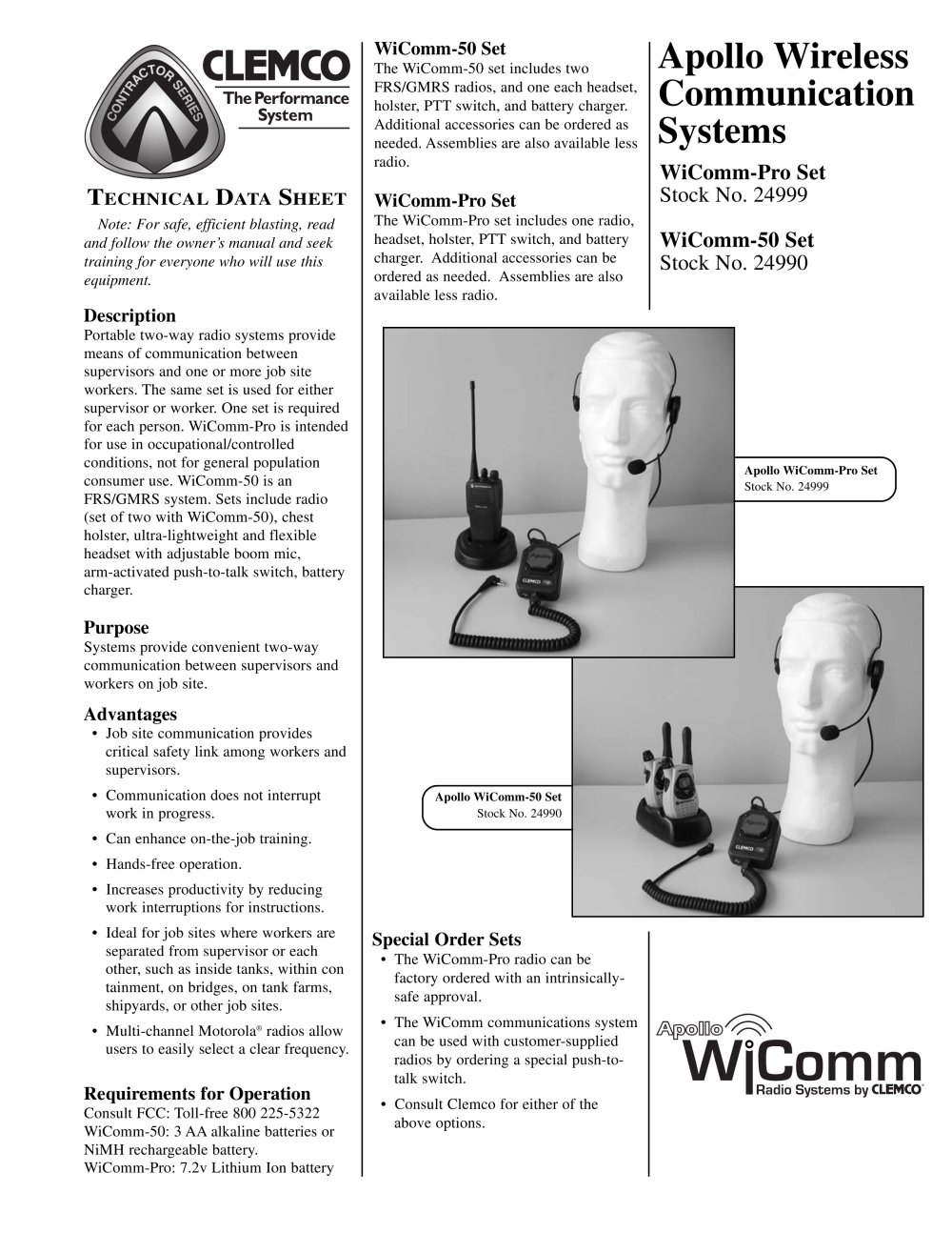 Apollo Wireless Communication Systems - CLEMCO