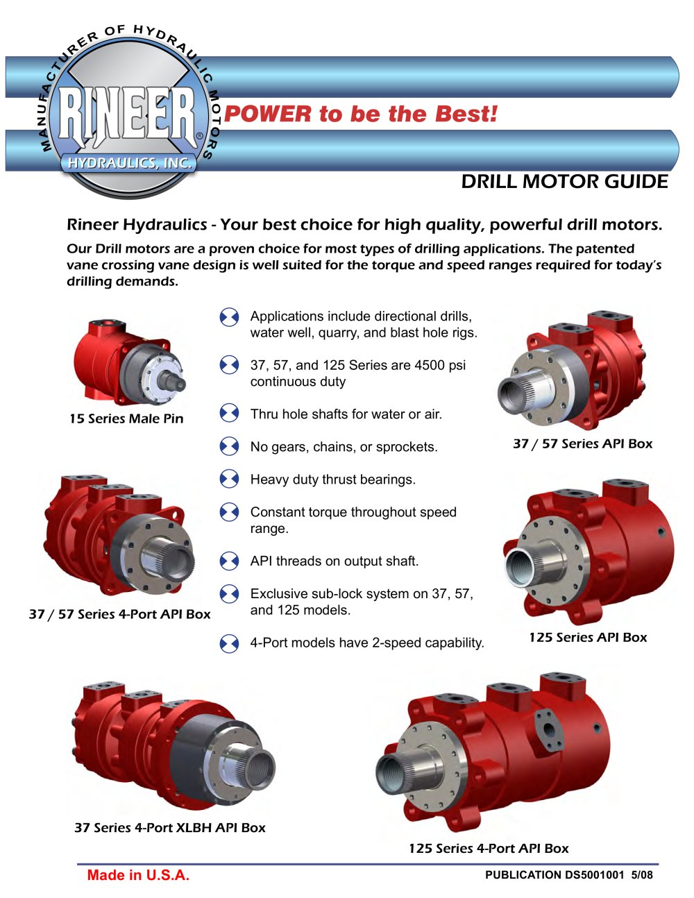 Drill Motors (All Series) - RINEER