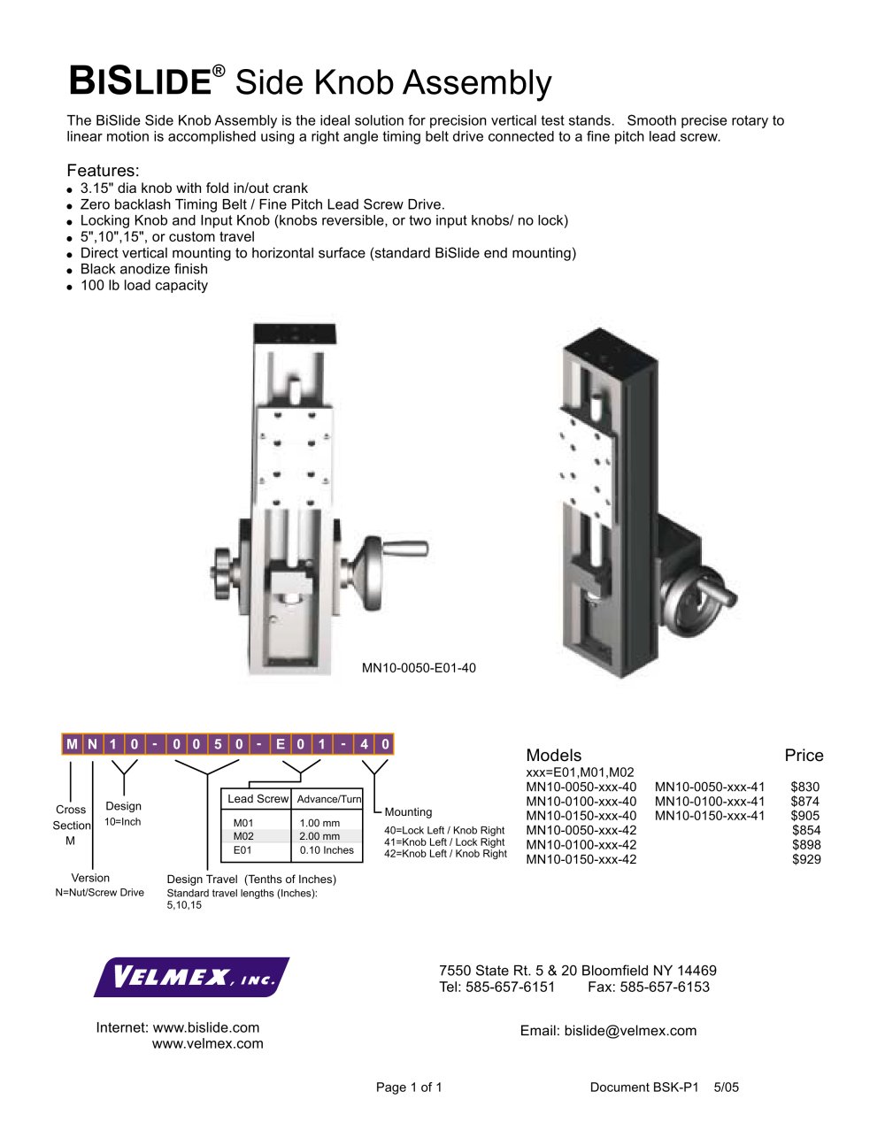 VELMEX - 3594, 42687, 2645, 6155
