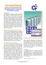 FermeCheck : Accurate gravity / level measurement for fermentation vessels in brewing and distilling.