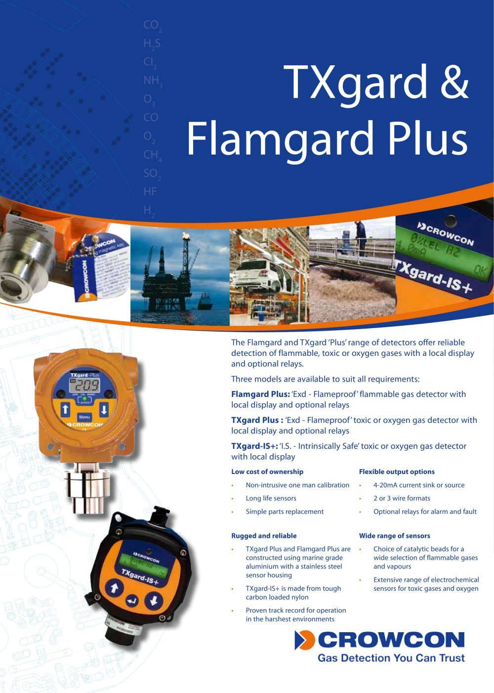 TXgard and Flamgard Plus Flammable gas detector with display - Crowcon Detection Instruments