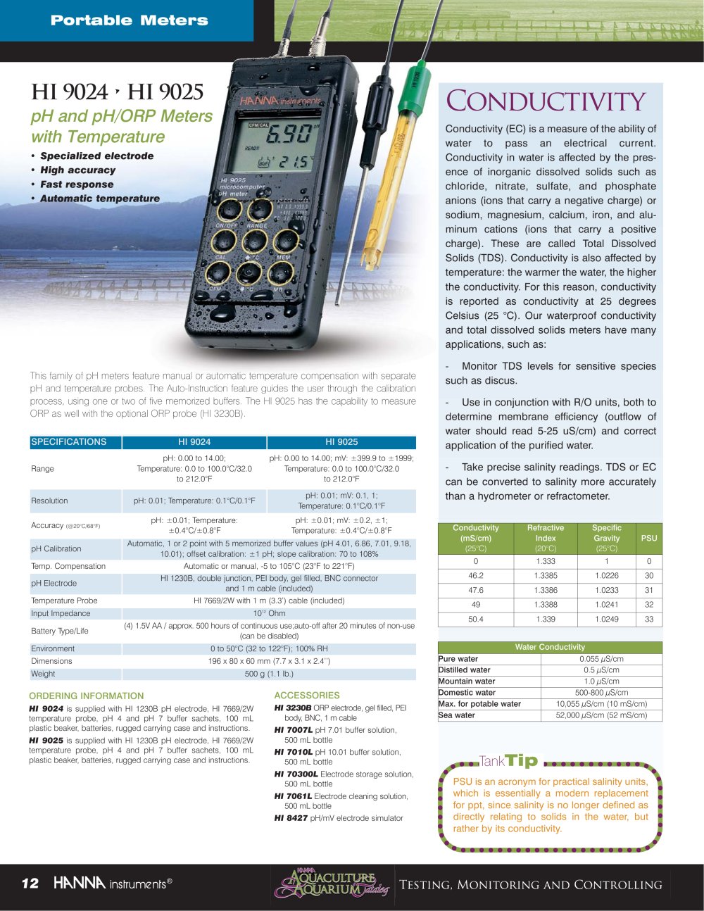Hanna Instruments - 2757, 4742, 5316, 80953, 208136