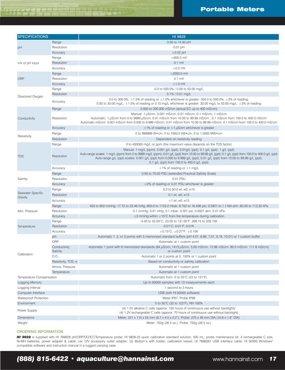 Hanna Instruments - 2756, 208136