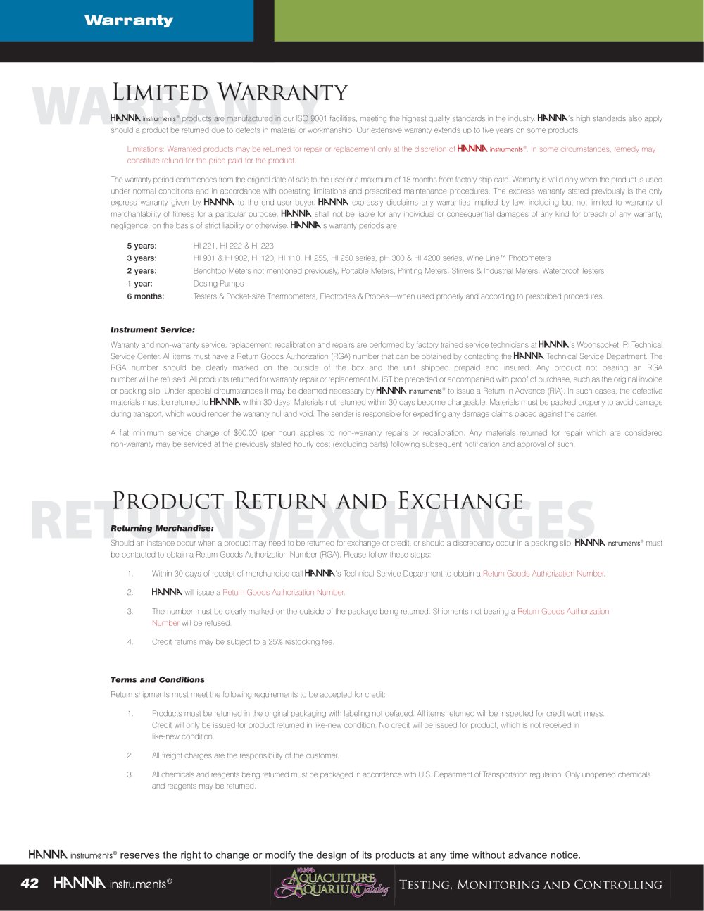 Hanna Instruments - 131715, 141012, 4816, 81553