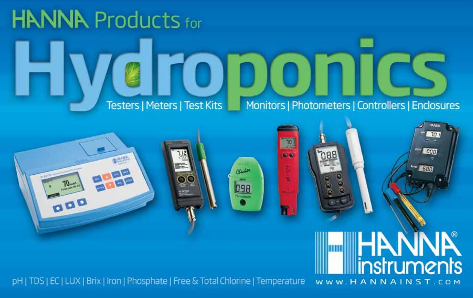 Hydroponics Catalog - Hanna Instruments