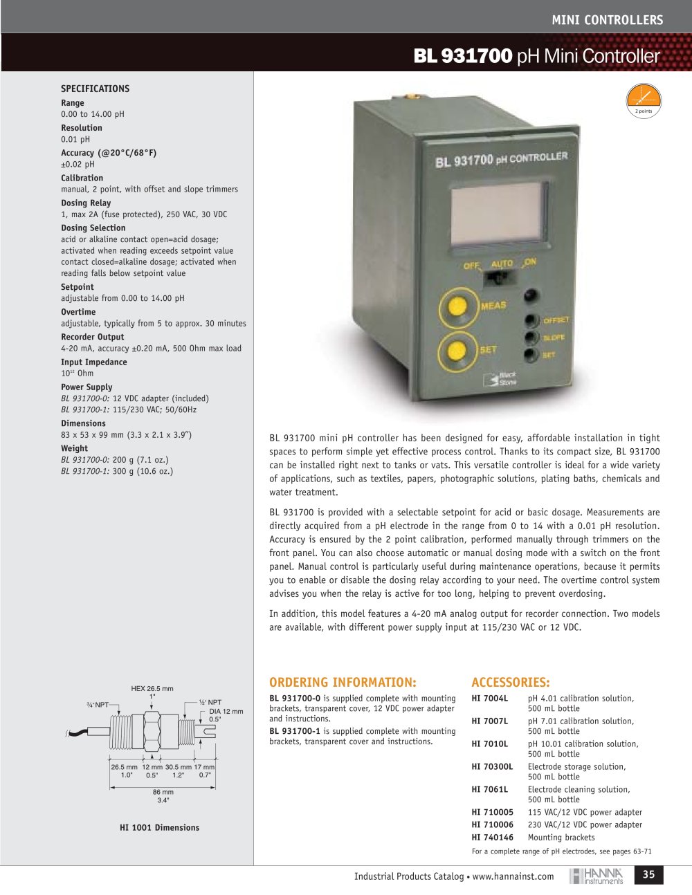 Hanna Instruments - 2111, 163228, 5316