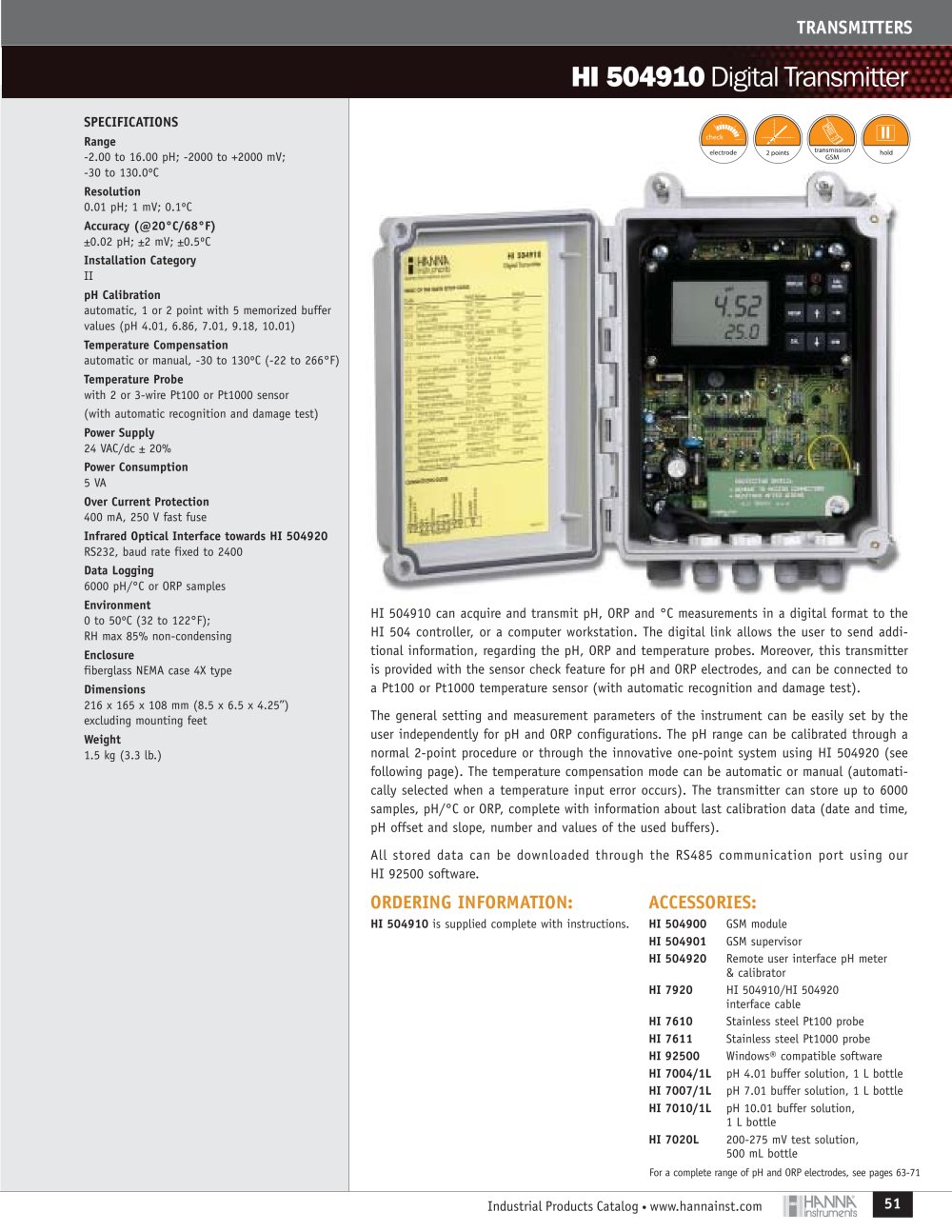 Hanna Instruments - 16480, 14011, 81345, 208354, 41077, 2398