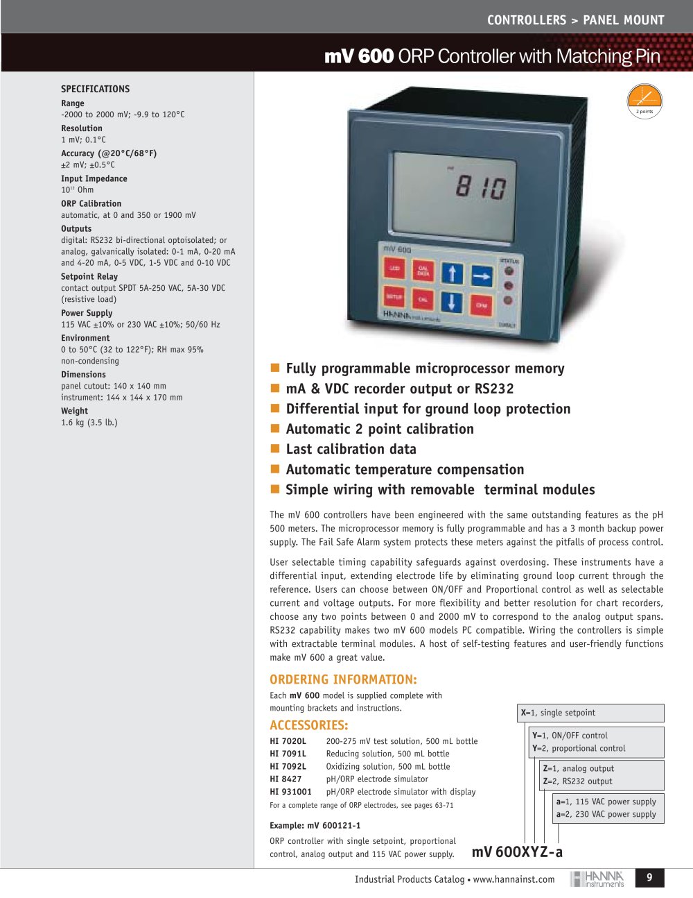 Hanna Instruments - 2111, 80737