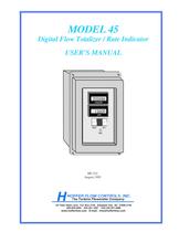 Model 45 Digital Flow Totalizer/Rate indicator