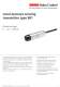 Relative pressure-type level sensing transmitter Type 681 - HUBA CONTROL