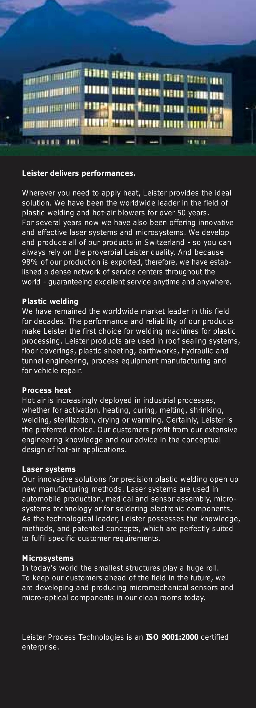 LEISTER Process Technologies - 143874, 261076, 3286, 4747, 208296