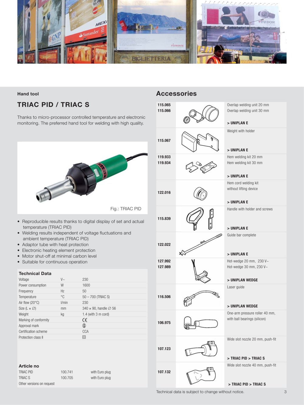 LEISTER Process Technologies - 304479, 90928, 41789, 100372, 208296, 94838, 14932