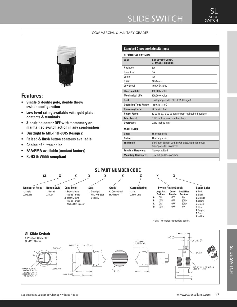 SL Slide Switch - OTTO