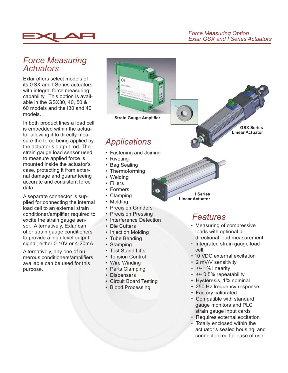 Force Measuring - EXLAR