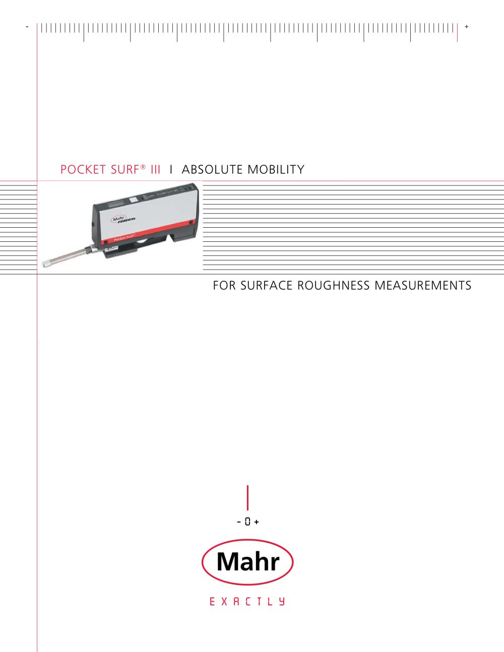 Pocket Surf III Portable Surface Roughness Measurement - MAHR