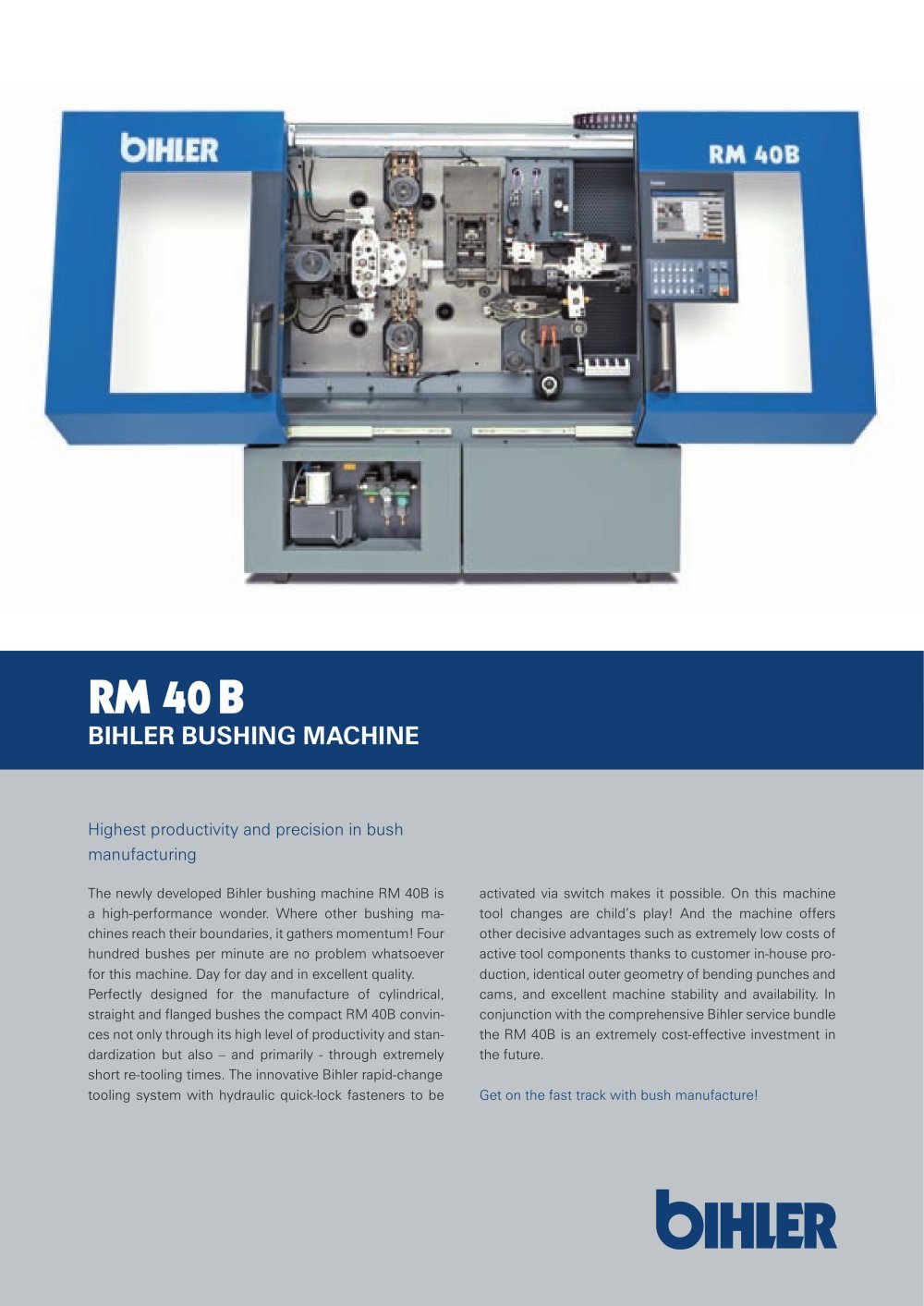 Bihler bushing machine RM 40B - Bihler