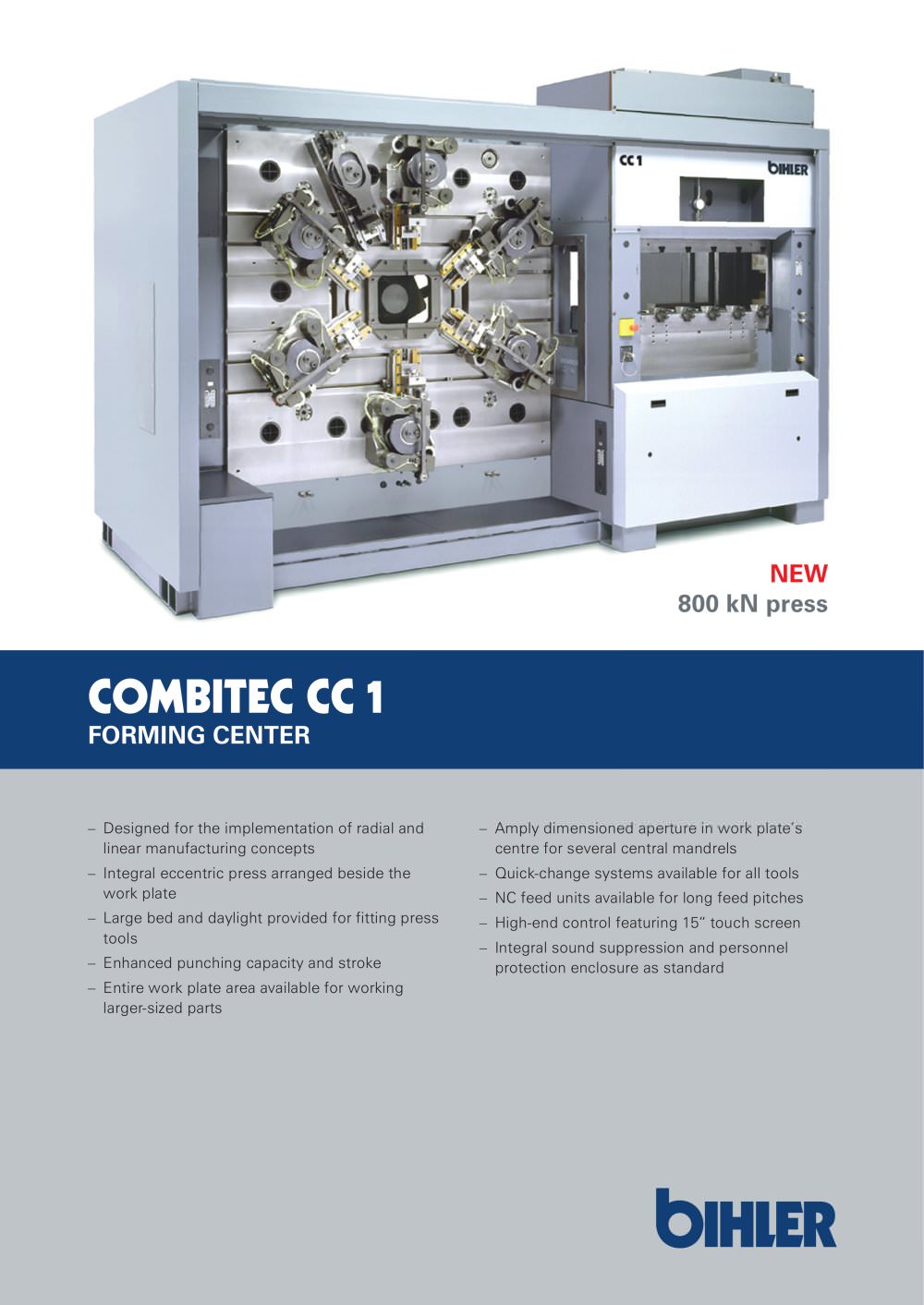 Forming center  Combitec CC1 - Bihler