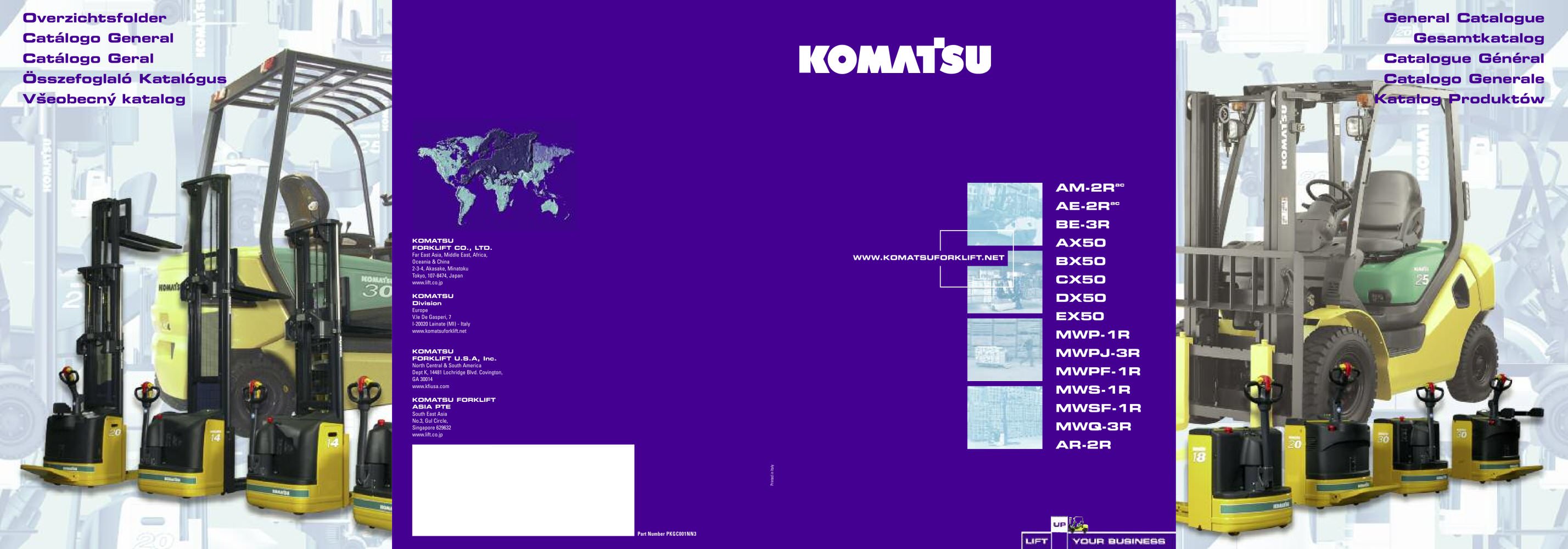 General catalogue - KOMATSU FORKLIFT