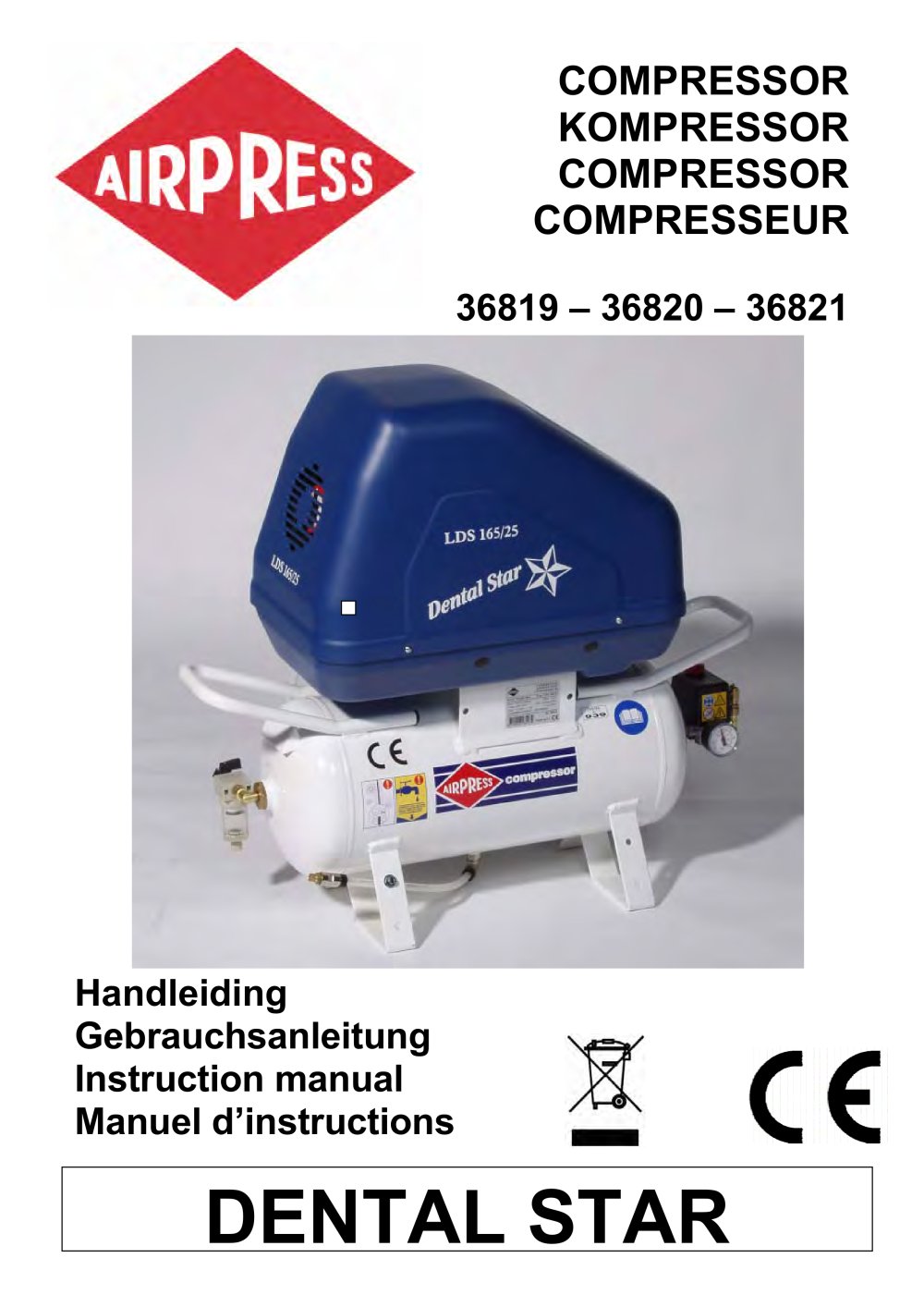 Airpress Compressoren Dental Star (36819,36820.36821) - AIRPRESS