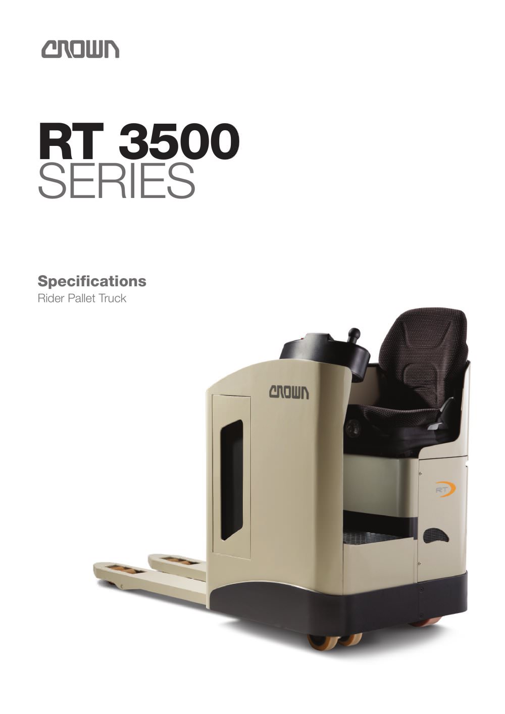 Side-Stance Rider Pallet Trucks RT 3500 - CROWN