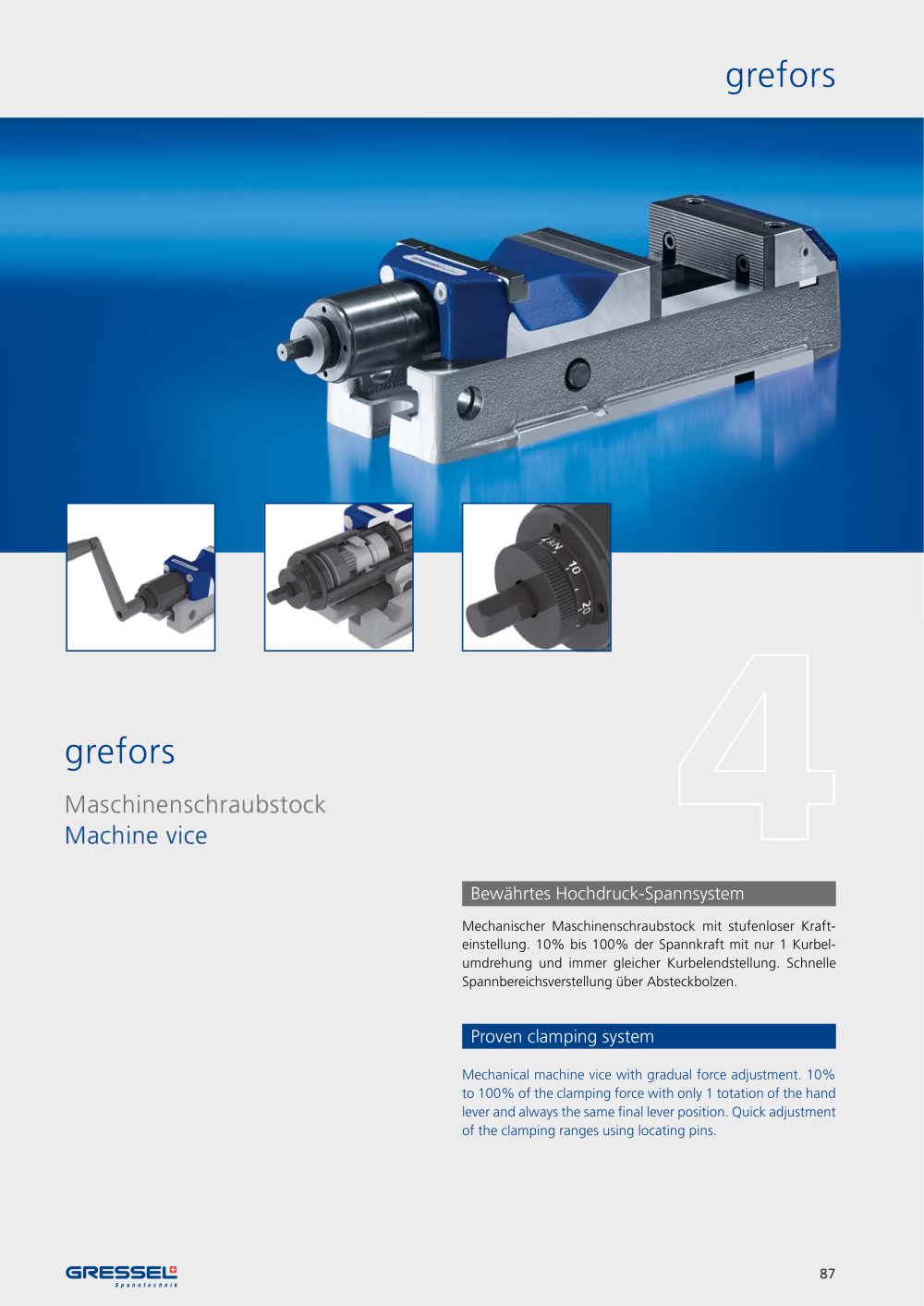 grefors, Machine vice - GRESSEL
