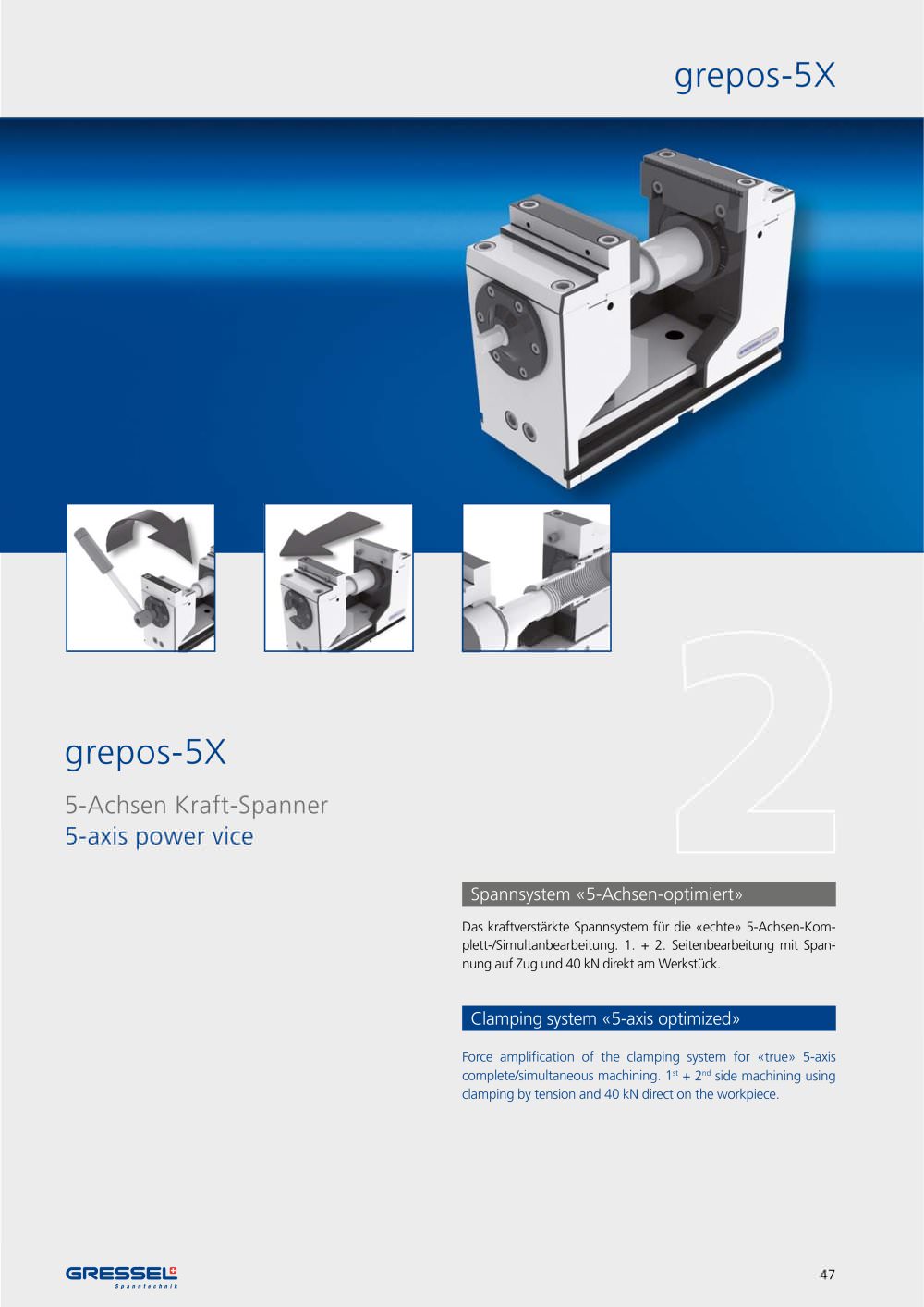 grepos-5X, 5-axis power vice - GRESSEL