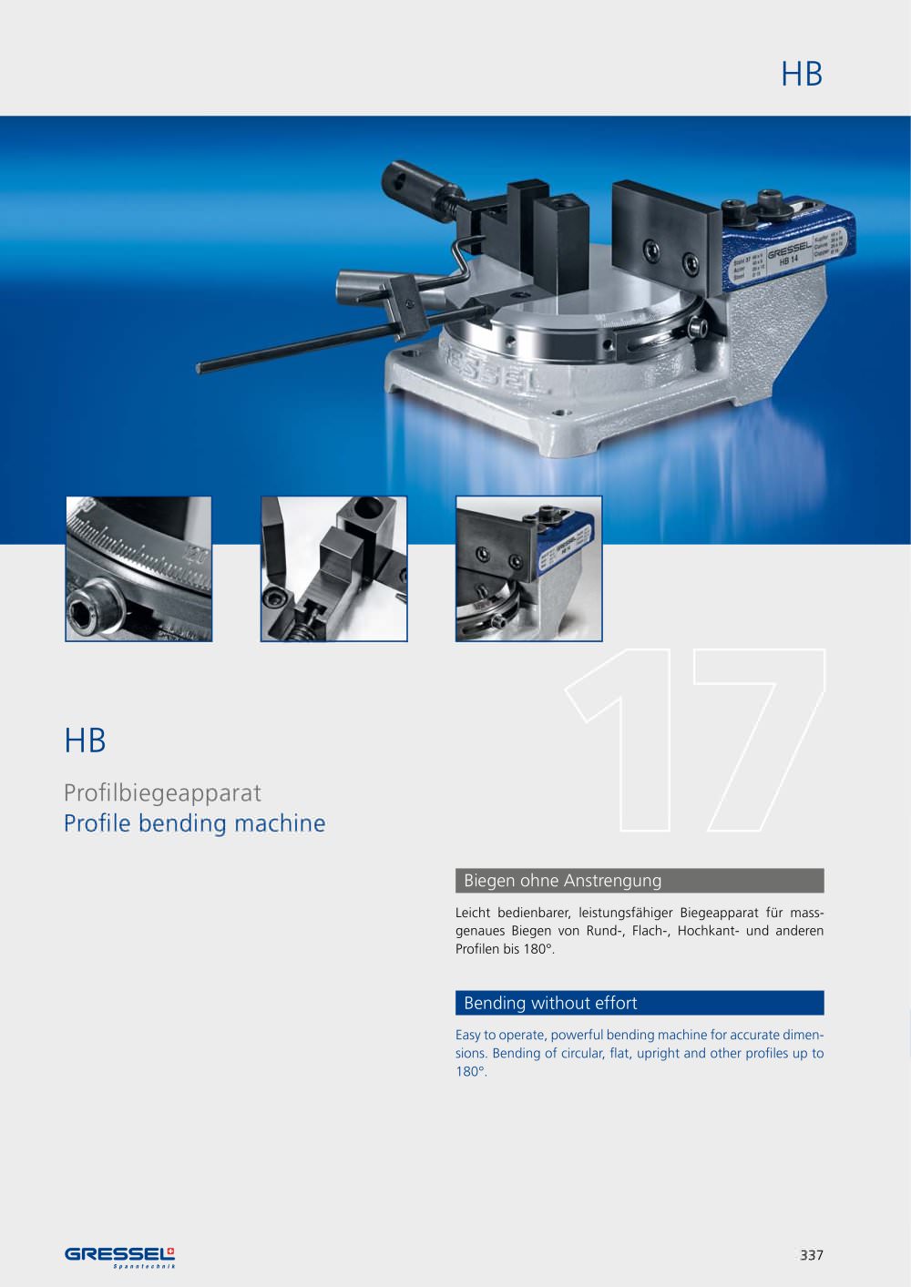 HB, Profile bending machine - GRESSEL