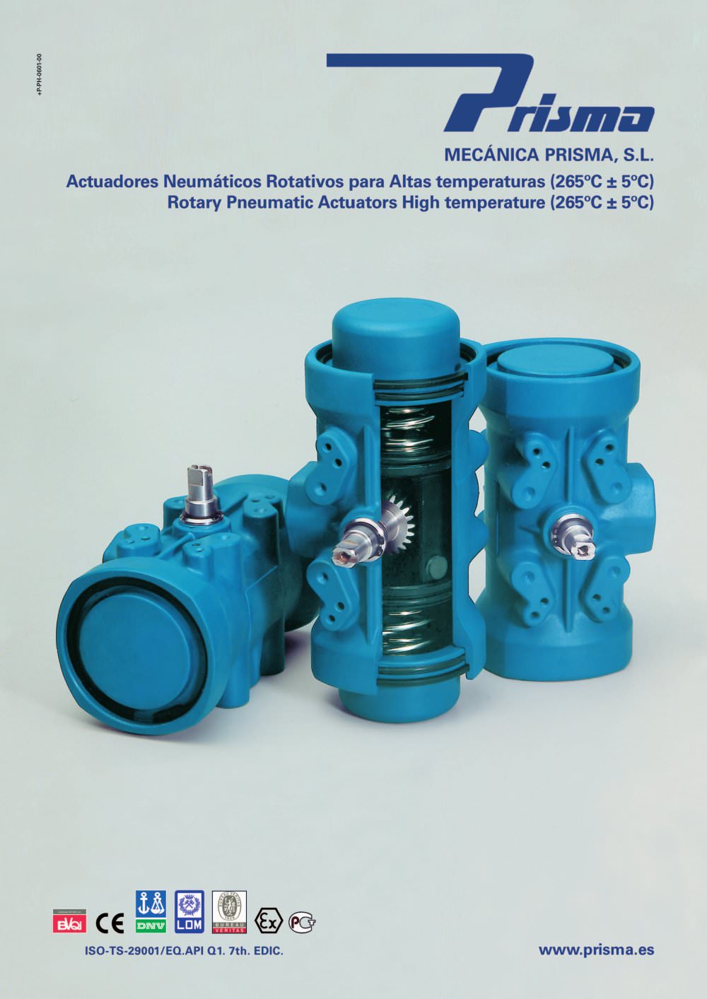 Rotatory Pneumatic Actuators - High Temperature (265&deg;C) - PRISMA