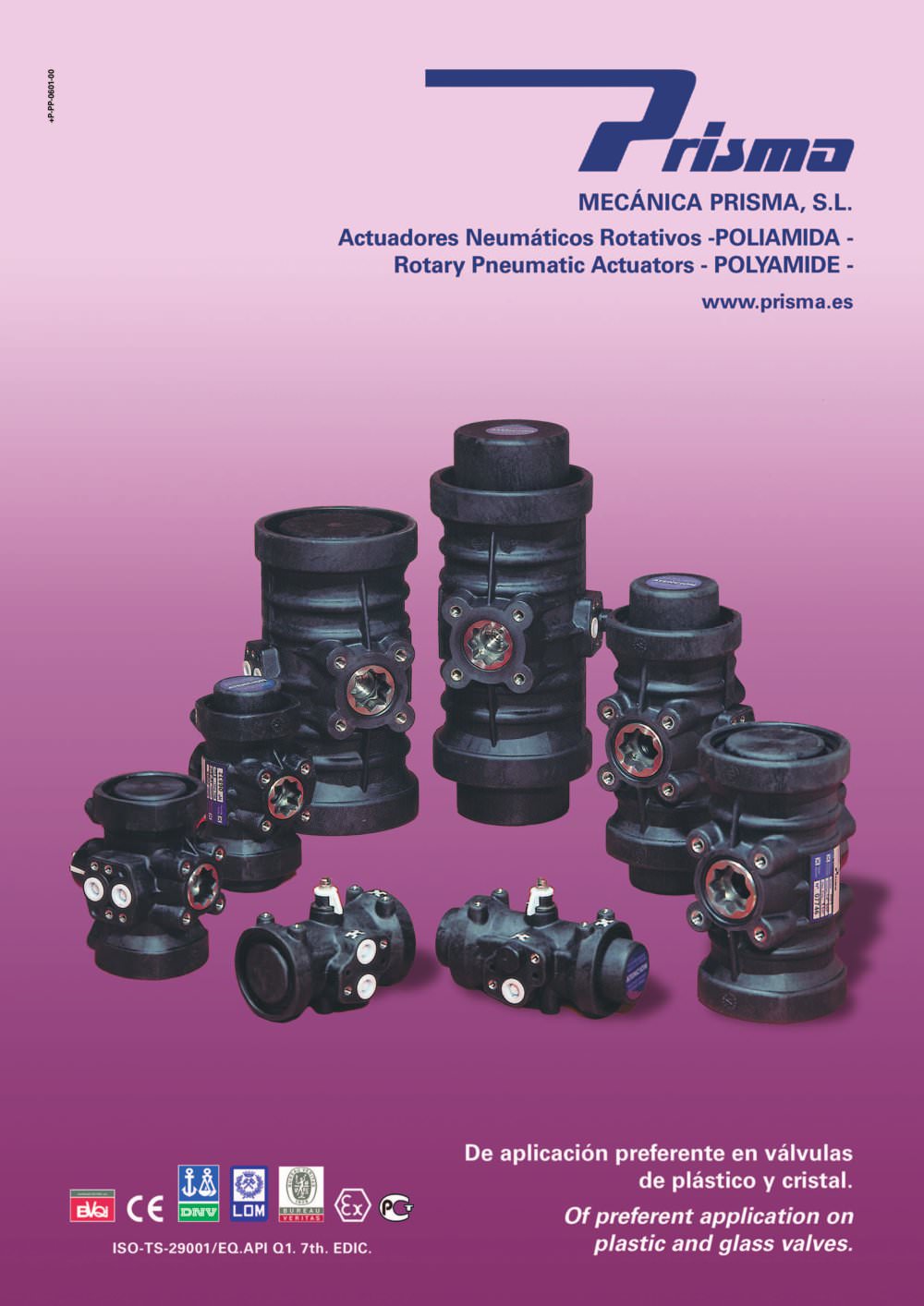 Rotatory Pneumatic Actuators - Polyamide - PRISMA