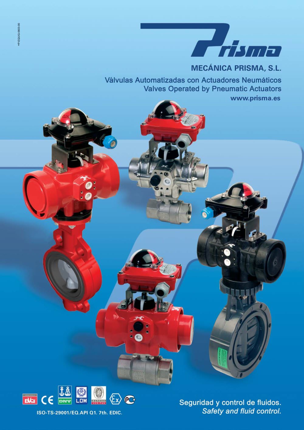 Valves Operated by Pneumatic Actuators - PRISMA