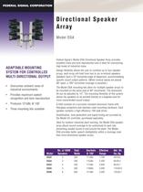 Directional Speaker Array