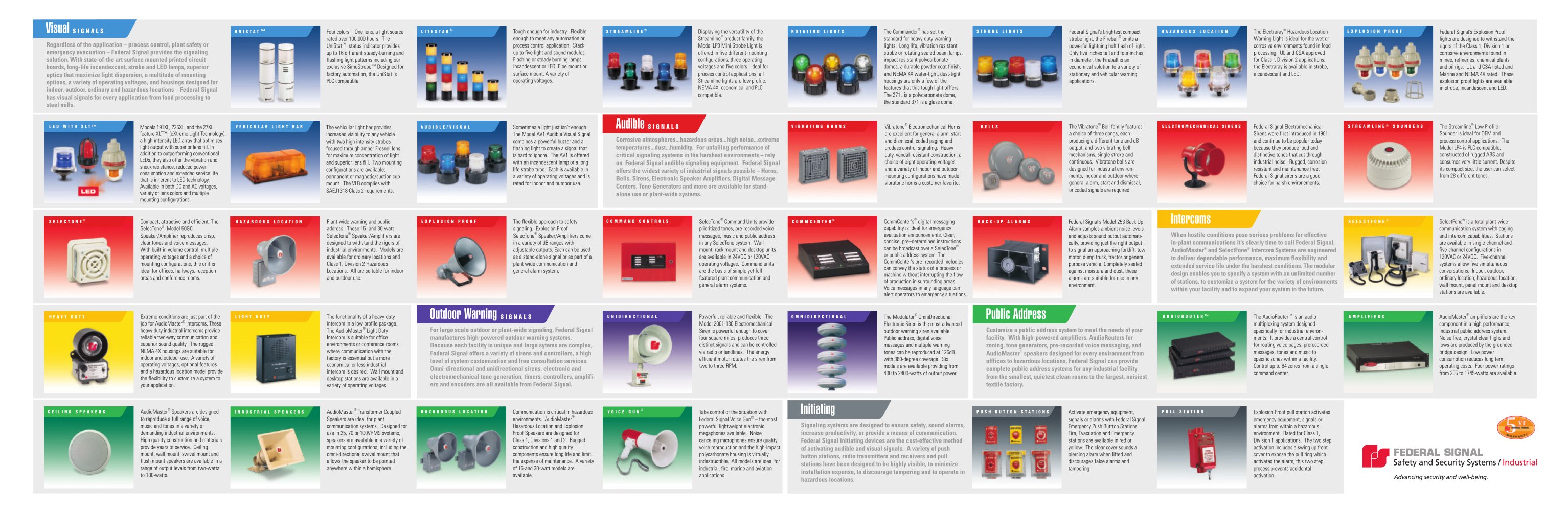 Full Line Brochure - FEDERAL SIGNAL