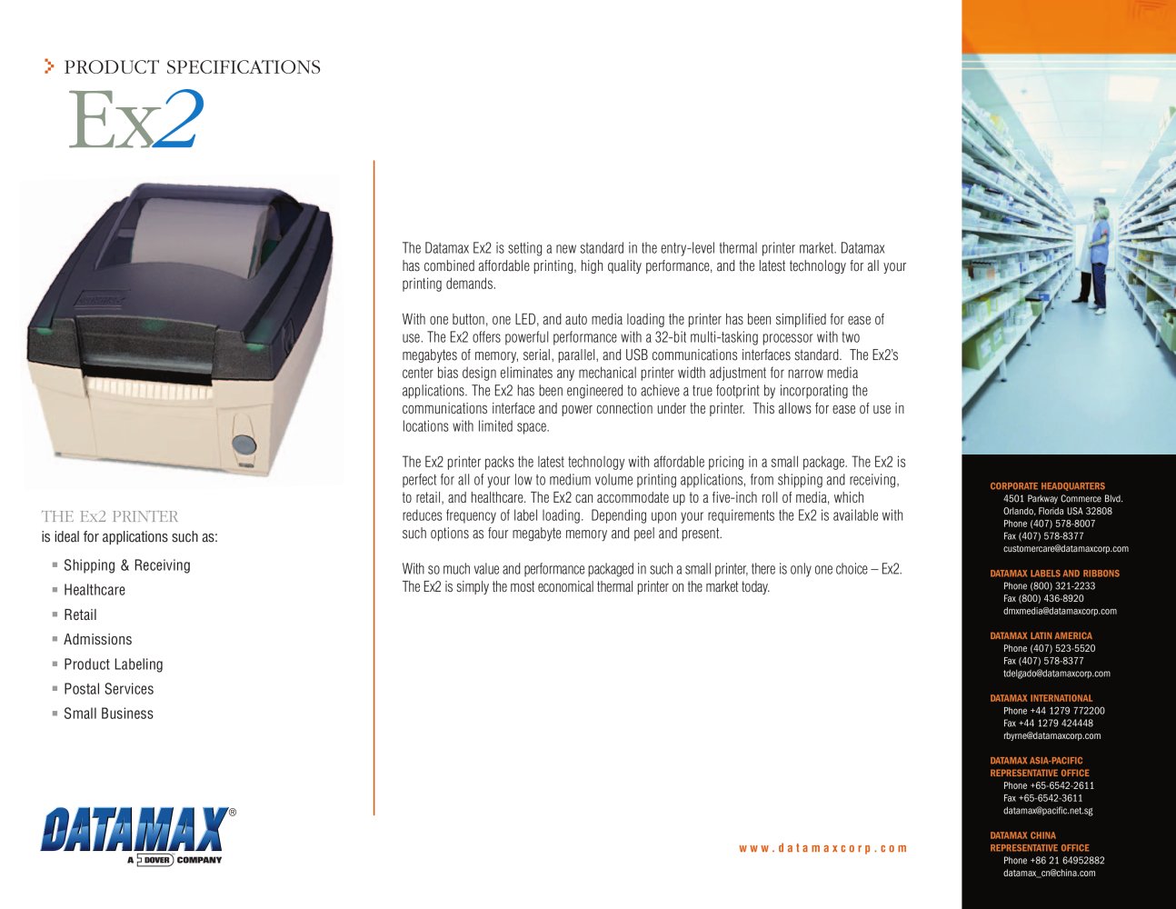 NEW Ex2 Entry-Level Printer - DATAMAX