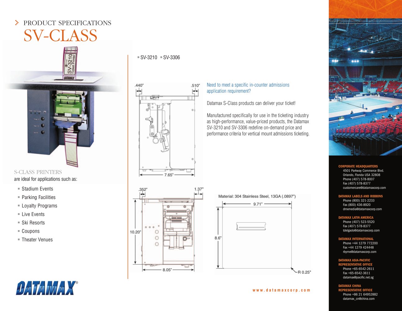 Thermal Ticket Printer (In-Counter) - DATAMAX