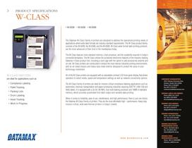 W-Class Wide Bar Code Printers