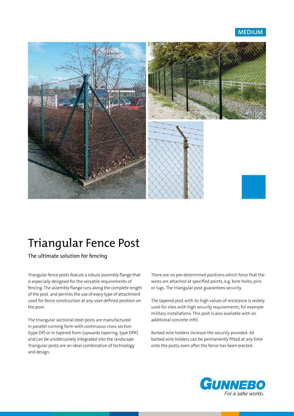 Triangular-FencePost-2p-GB-lo - Gunnebo