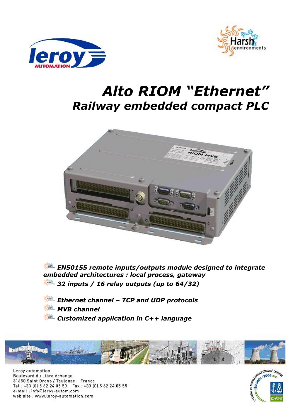 Alto RIOM Ethernet (box format) - LEROY AUTOMATION