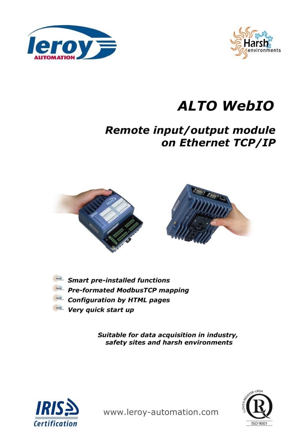 ALTO WebIO - LEROY AUTOMATION