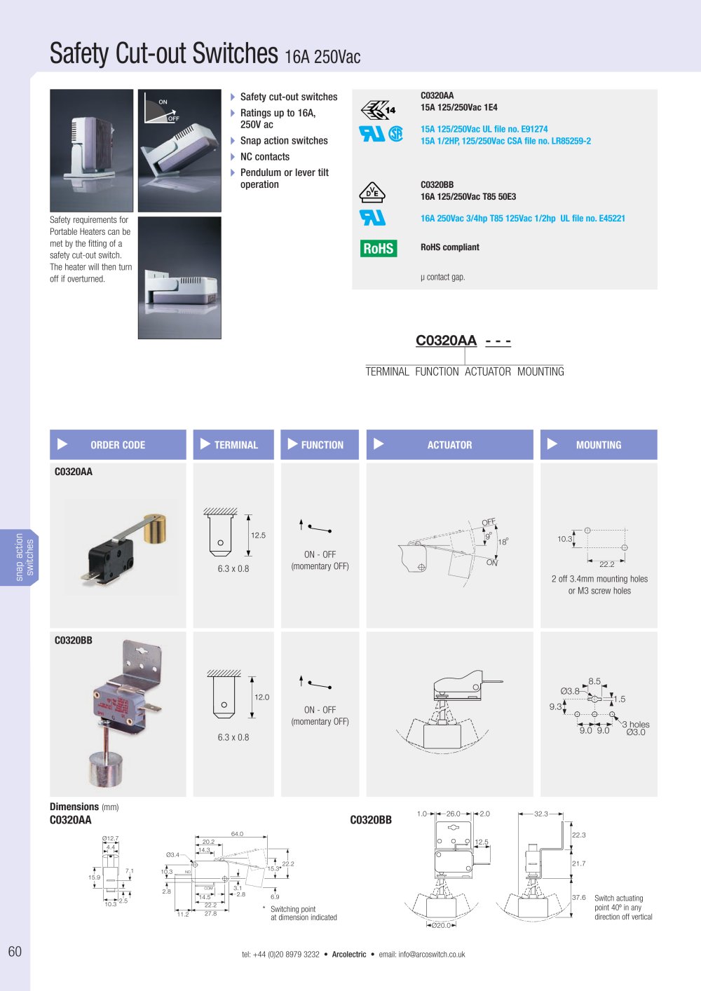 Safety Switches - Arcolectric