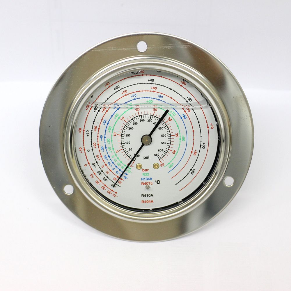 Manômetro analógico PGR 75 SS Seasons Gauge Co Ltd em aço