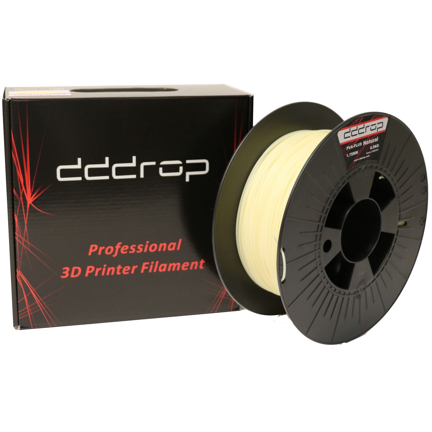 Filamento de PVA para impressora 3D dddrop 1 75 mm branco solúvel