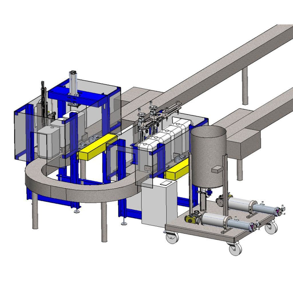 Envasadora Tampadora Volum Trica Line Telm Srl Linear