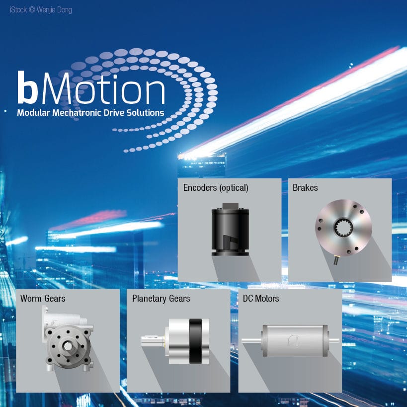 Sistema de acionamento industrial bMotion Bühler Motor GmbH