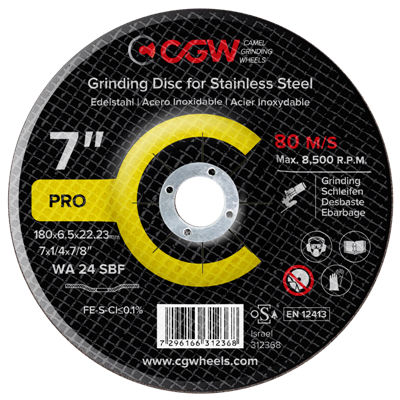 Disco abrasivo de óxido de alumínio Camel Grinding Wheels para