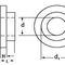 Arruela Isolante Cn Series Plastem Ressalto Redonda Em Nylon