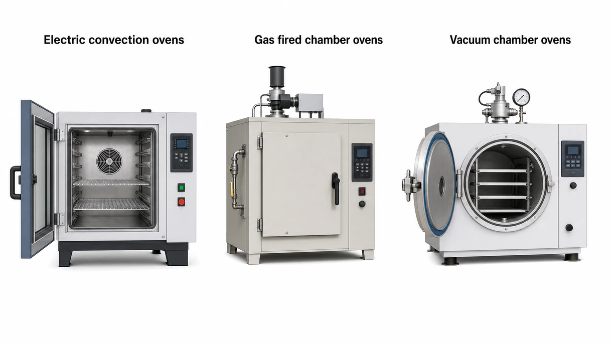 Close-up of a digital PID controller and heavy-duty door seal on a professional grade industrial convection chamber oven.