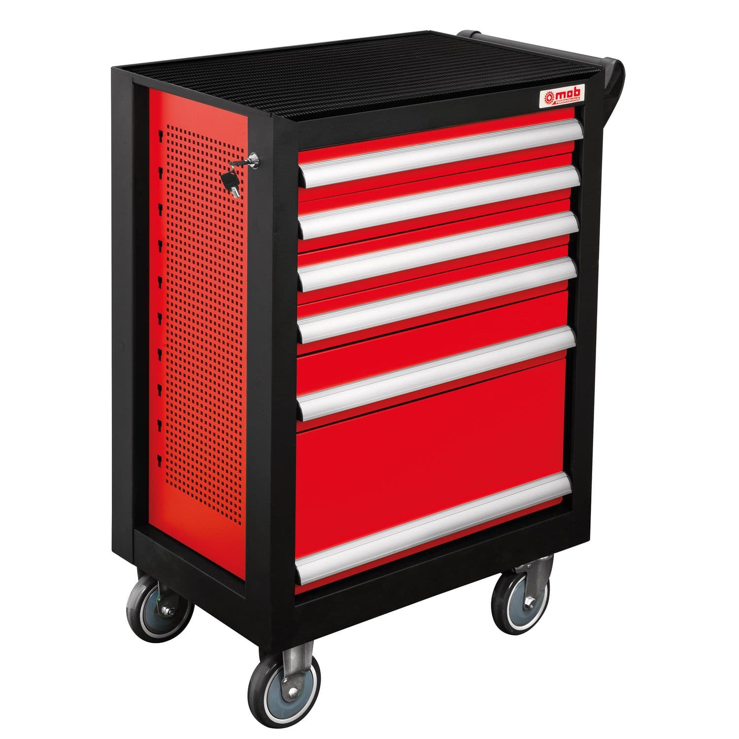Storage cabinet - 9515 - MOB - on casters / 6-drawer / metal