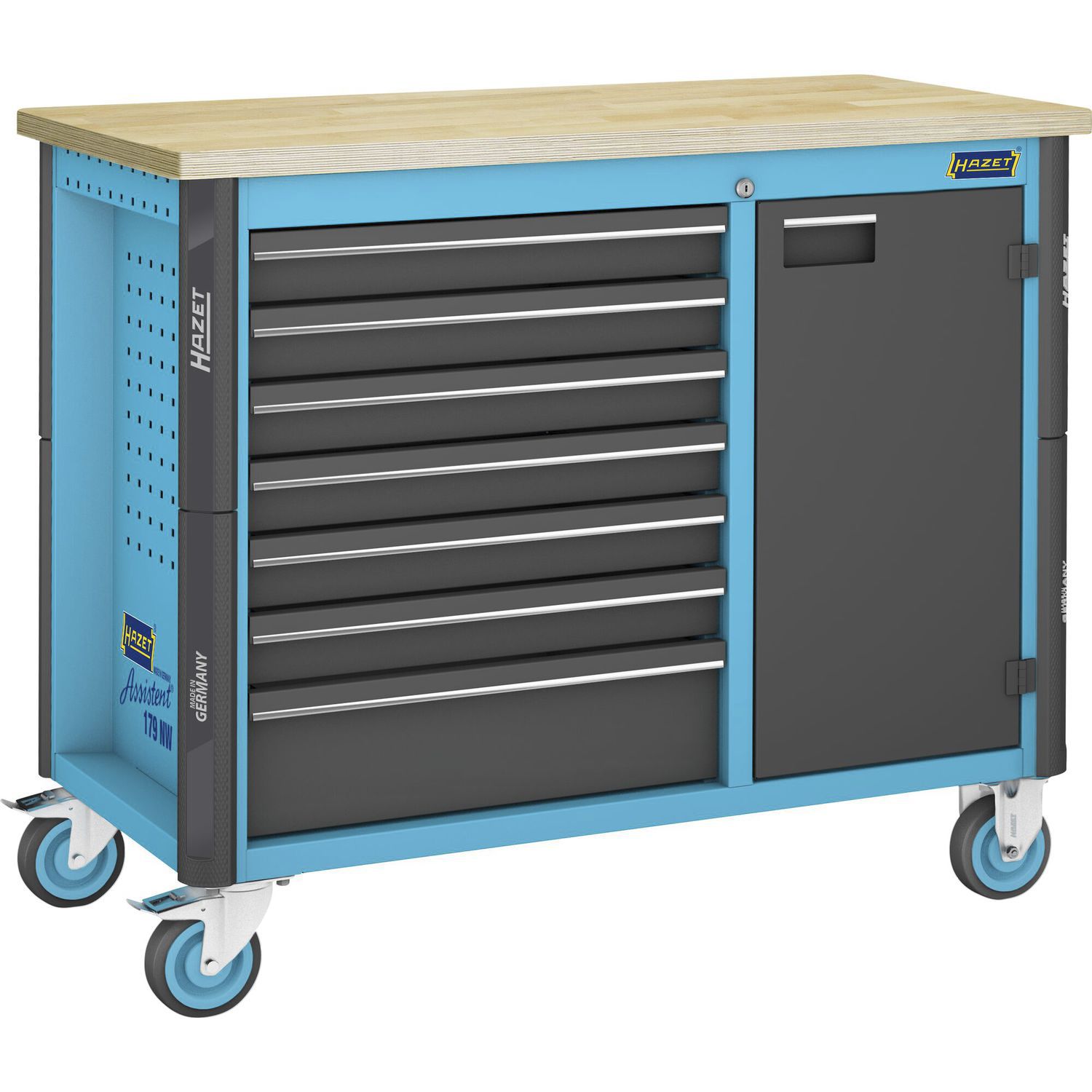 しゅうページです Wooden workbench - 179NW-7 - Hazet - with drawer / mobile